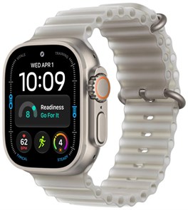 Умные часы Watch Ultra 4 49mm GPS + Cellular Natural Titanium Case with Translucent Gray Ocean Band (MJAD4) MJAD4