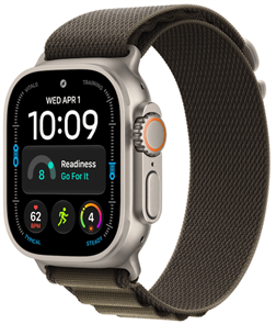 Умные часы Watch Ultra 4 49mm GPS + Cellular Natural Titanium Case with Dark Olive Alpine Loop Medium (MJCR4/MK7A4) MJCR4/MK7A4