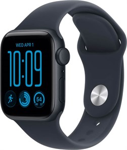 Умные часы Watch SE 3 (2026) 44mm GPS Midnight Aluminum Case with Navy Blue Sport Band M/L (MJL94) MJL94