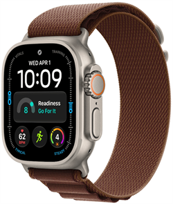 Умные часы Watch Ultra 4 49mm GPS + Cellular Natural Titanium Case with Burgundy Alpine Loop Small (MJCR4/MK7D4) MJCR4/MK7D4