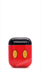 Защитный чехол для AirPods, пластиковый, красный с черной крышкой - фото 10503