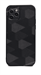 Чехол Kajsa для iPhone 12/12 Pro, силиконовый кожаная вставка с узором, черный - фото 15181