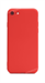 Чехол для iPhone 7/8/SE 2020 силиконовый с мягкой микрофиброй внутри, тонкий Brau, красный - фото 15249