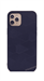 Чехол Kajsa для iPhone 12 Pro Max, силиконовый кожаная вставка с узором, синий - фото 15603