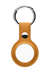 Кожаный брелок-подвеска с кольцом для AirTag, желтый - фото 20392