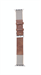 Ремешок для Watch 42/44mm, "кожаный" с тканевой вставкой, коричневый - фото 71600