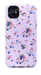 Чехол для iPhone 11 силиконовый, Luxo сине-красные цветы на сиреневом фоне (SL) - фото 72967