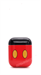 Защитный чехол для AirPods, пластиковый, красный с черной крышкой - фото 73981