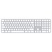Клавиатура Magic Keyboard с Touch ID и цифровой панелью для Mac с чипом Apple, Silver, серебристая (MK2C3) - фото 75022