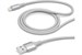 Дата-кабель USB - 8-pin для Apple, алюминий/нейлон, MFI, 1.2м, серебро, Deppa - фото 75227