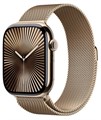 Умные часы Watch S10 46mm Gold Titanium Case with Gold Milanese Loop - фото 76325