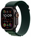 Умные часы Watch Ultra 2 (2024) 49mm Black Titanium Case with Dark Green Alpine Loop - фото 76334