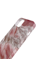 Чехол для iPhone 13 ARU, силиконовый, мрамор, розовый с серым 4665299807556 - фото 77660