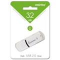 Флеш-накопитель USB 32GB SmartBuy, белый SB32GBPN-W - фото 78256