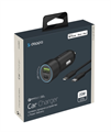 Автомобильное зарядное устройство Deppa, USB Type-C+USB A, Power Delivery,QC 3.0, 20W, +кабель USB-C to Lightning MFi нейлон, белый 11297 - фото 80493