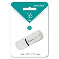 Флеш-накопитель USB 16GB SmartBuy, белый SB16GBPN-W - фото 80527