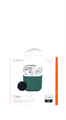 Защитный чехол для AirPods, силиконовый Deppa, темно-зеленый 47039 - фото 80630