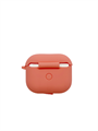 Чехол для AirPods 3 iNeez силиконовый с карабином, персиковый 4665299807267 - фото 80637