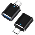 Переходник для MacBook iNeez (OTG), USB-C to USB 2.0, черный 4665299808411 - фото 80735