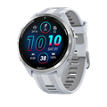 Умные часы Garmin Forerunner 965 Titanium Bezel With Whitestone Case And Whitestone/Powder Gray Silicone Band 010-02809-11 - фото 81840