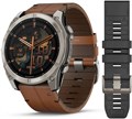 Умные часы Garmin Fenix 8 51mm AMOLED Sapphire Bare Titanium Black With Chestnut Leather Band Plus Graphite Silicone Band 010-02905-40 - фото 81865