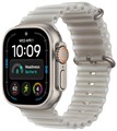 Умные часы Watch Ultra 4 49mm GPS + Cellular Natural Titanium Case with Translucent Gray Ocean Band (MJAD4) MJAD4 - фото 83183
